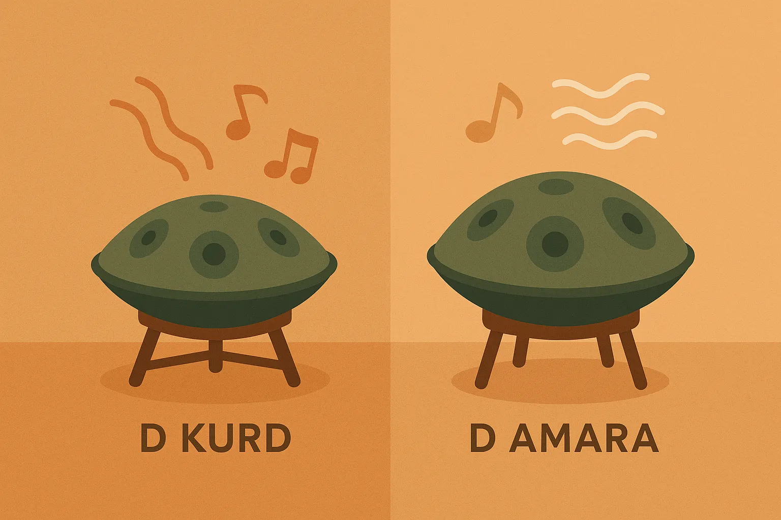 Complete Guide to Handpan Scales: D Kurd vs D Amara - Choosing Your Perfect Sound